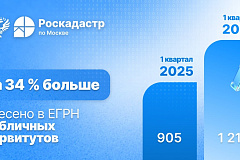 Количество внесенных в ЕГРН публичных сервитутов столицы выросло на треть