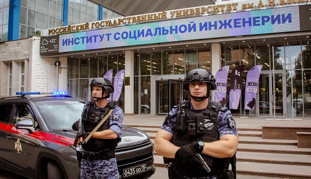 Тактическую тренировку провели московские росгвардейцы на базе ВУЗа
