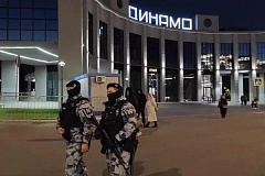 Общественную безопасность на спортивных матчах в Москве обеспечили сотрудники и военнослужащие Росгвардии